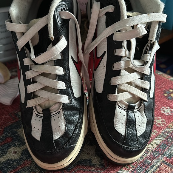 Vintage Nike Air Black White Red Skater Tennis Shoes men’s size 12 - Picture 16 of 16